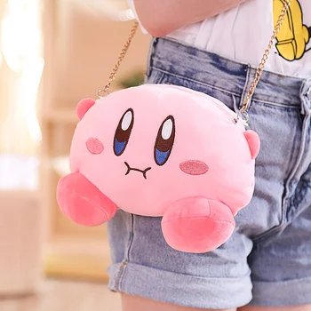 

1pc Kawaii Kirby Star Plush Toy Messenger Bag Purse Kirby Plush Dolls Stuffed Anime Doll Cartoon Plush Toy Kids Girl Gifts