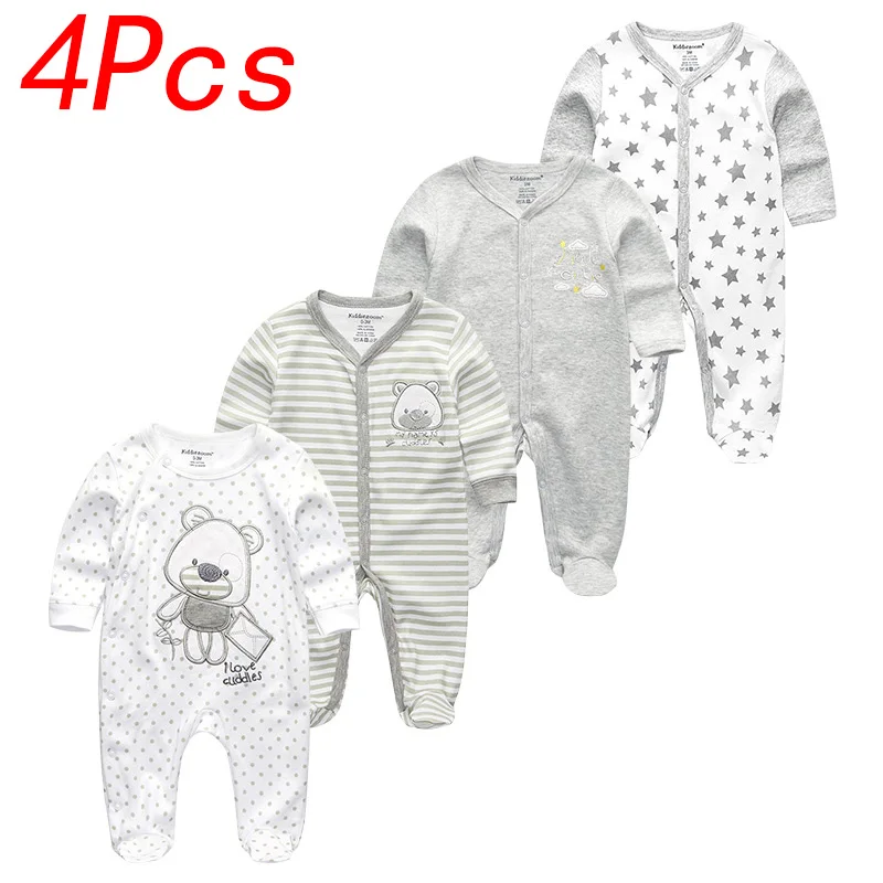 baby boy 18 Детские комбинезоны, комбинезон с длинными рукавами, Одежда для новорожденных, зимняя Весенняя Осенняя Пижама, одежда для маленьких мальчиков и девочек - Цвет: baby boy 18