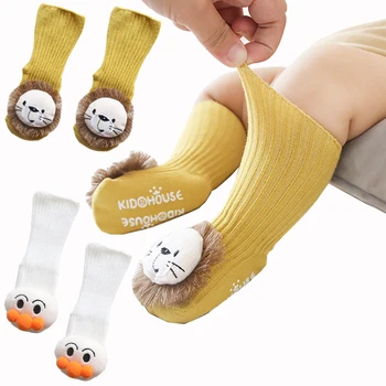 

AWAYTR Baby Baby Unisex Socks Cotton Creative Figurine Thickened Toddler High Quality Warm Sox New Fashion Hosiery For Kids