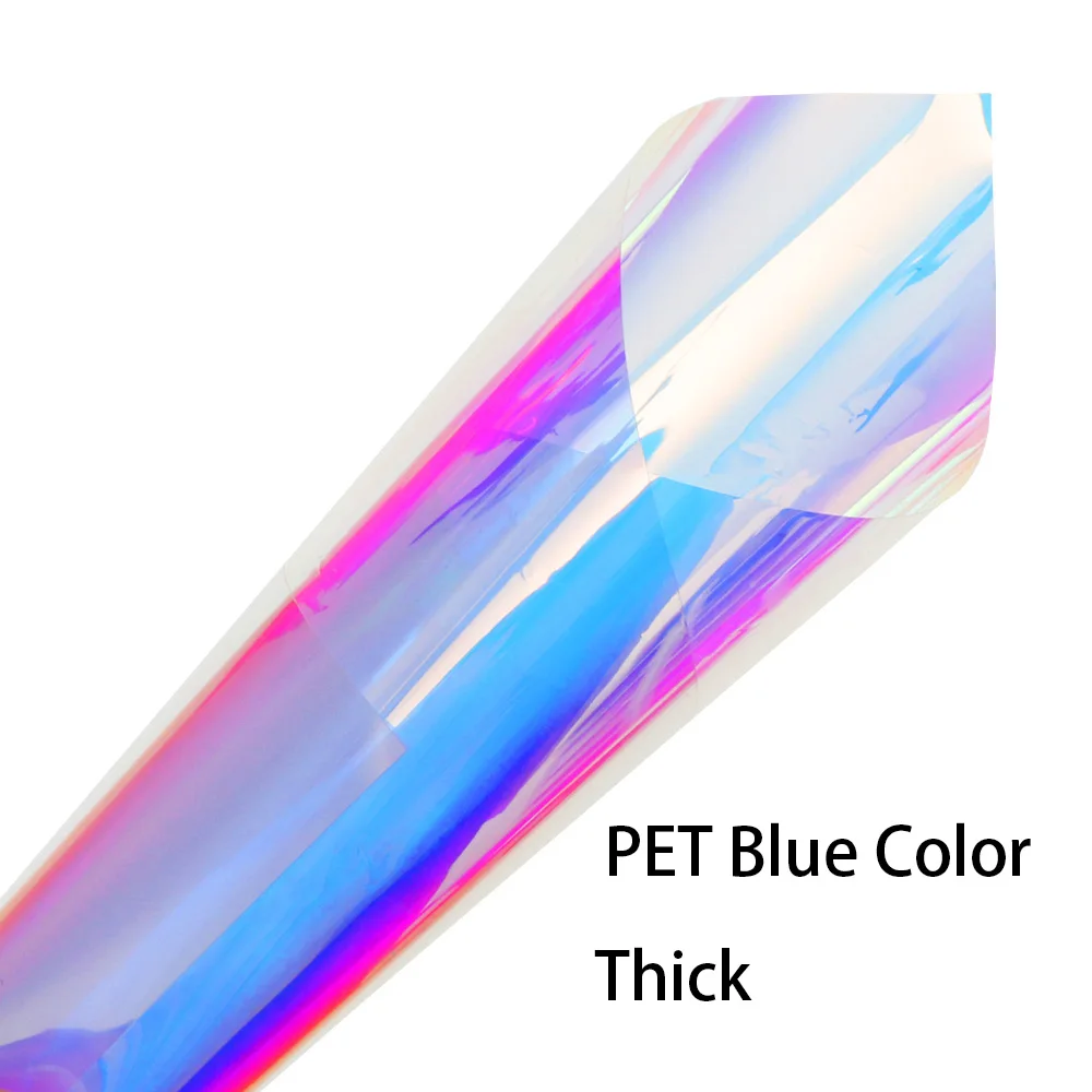 thick blue 1 шт. Лазерная рыбья чешуя, пленка в форме сердца, фольга, смола, ювелирное изделие, радужные наклейки, лазерная пленка, сумка, сделай сам, аксессуары для наполнения ювелирных изделий - Цвет: thick blue