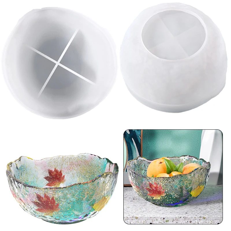 Bowl Resin Molds Silicone Large Rolling Tray Molds Epoxy Resin Casting Irregular Mold Jewelry