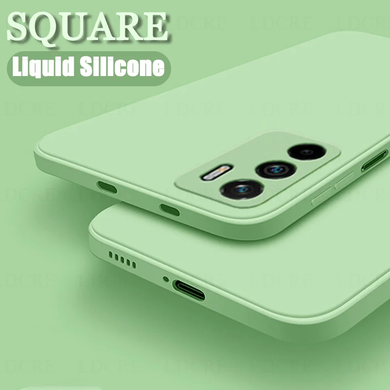 

For Xiaomi Poco M3 Pro 5G Case Liquid Square Silicone Rubber Case For Xiaomi Poco M3 Pro 5G Cover for Xiaomi Poco M3 X3 F3 GT