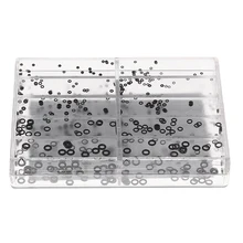 500 шт Корона водонепроницаемые часы Корона уплотнение Корона прокладка уплотнительное кольцо коробка набор черный