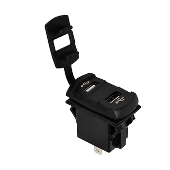 

4.2A Dual USB Charger Socket LED Voltmeter Adapter For Car Motorcycle