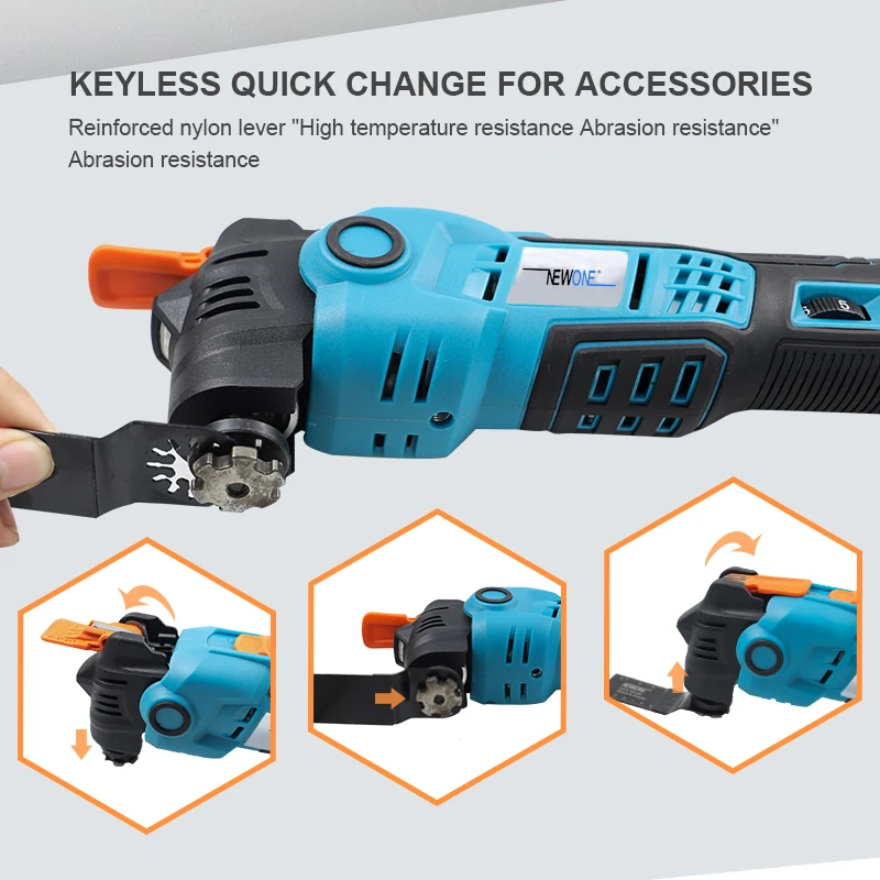 Newone Cordless 20V Quickrelease Oscillating Tool Multifunction tool Anti- Vibration Compatible for MAKITA 18V Renovator Trimmer AliExpress