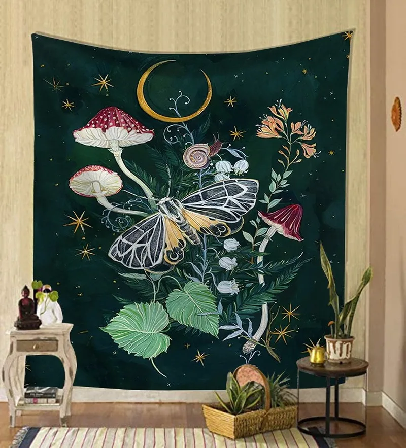 Tapestry Bedroom Background Wall-Covering Hanging-Fabric Wall Blanket Psychedelic Home-Decoration