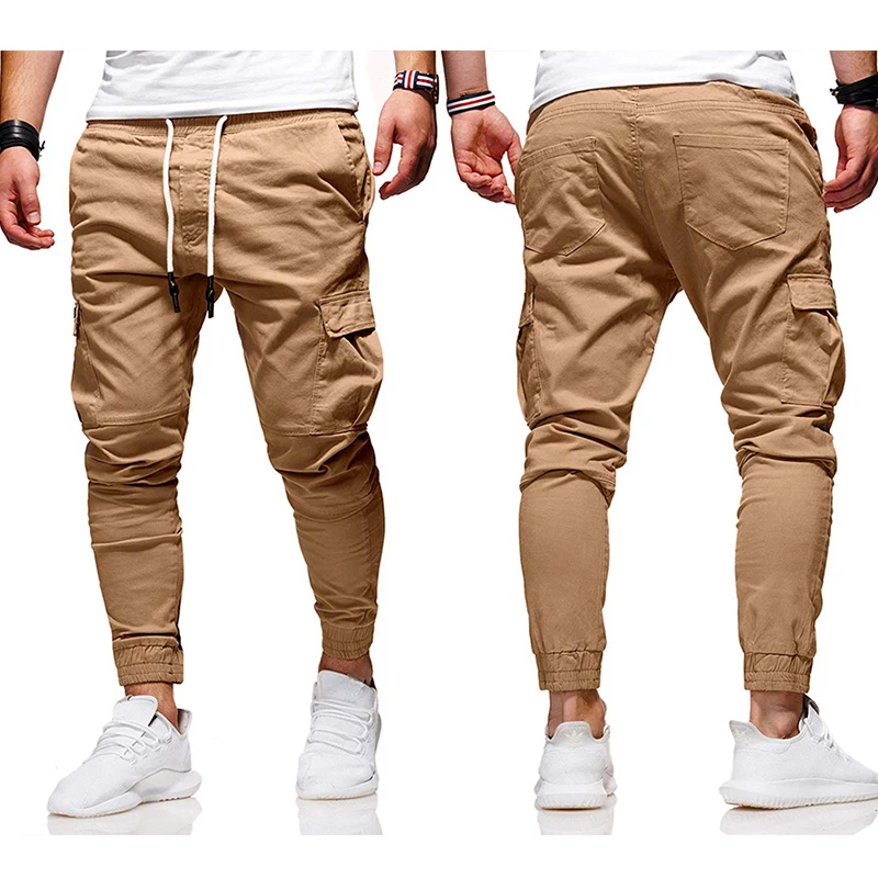

Hot Fashion Casual Training Joggers Men Sport Jogging Pants Hip Hop Trousers Streetwear Running Leggings Trackpants Gym Outfit