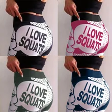 Спортивная одежда для женщин, тренажерный зал, популярный стиль, цифровой принт любви, ягодицы, эластичная Йога, под брюки, женские леггинсы для бега