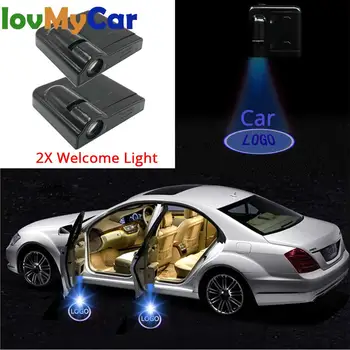 

2Pcs Auto Universal Wireless Door Led Welcome Light Projection Lamp Light for Car Door Light Laser Buld DC 5V Car Led Door Light