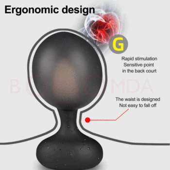 Inflatable Anal Plug Dildo Vibrator Wireless Remote Control Male Prostate Massager Big Butt Plugs Anus Dilator Sex Toys For Men 3