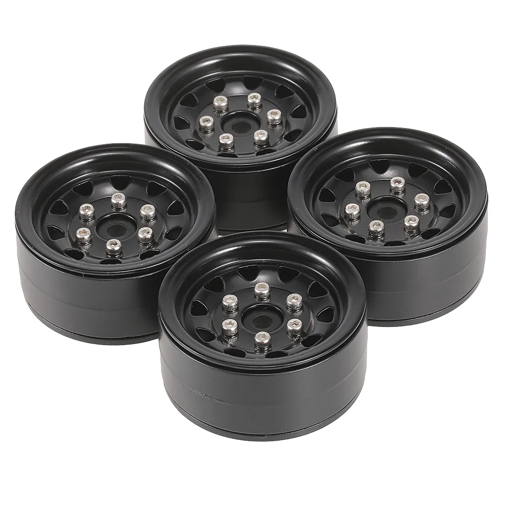 4pcs AUSTAR AX-617GL 1.9inch Metal Wheel Hub Rim Set for Axial SCX10 RC4WD D90  RC Car 110 RC Rock Crawler Truck Model Parts (10)