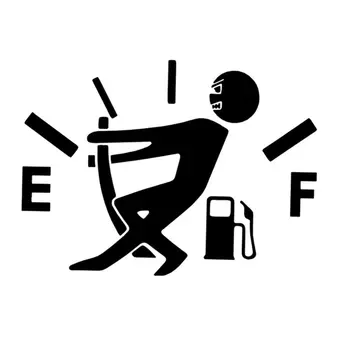 

Funny Car Stickers High Gas Consumption Decal Fuel Gage Empty Stickers Car Stickers Car Styling Accessories