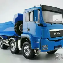 1/14 LESU 8*8 RC передний гидравлический подъемный самосвал окрашенный человек модель звук THZH0486