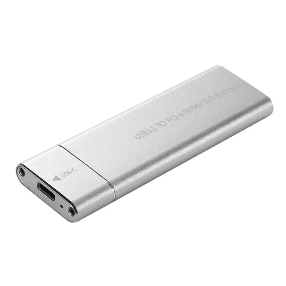 Type-C USB 3,1 NVME твердотельный жесткий диск Портативный M.2 NVME чехол 6 Гбит/с высокоскоростной корпус жесткий диск M.2 SSD чехол - Цвет: Silver A to C