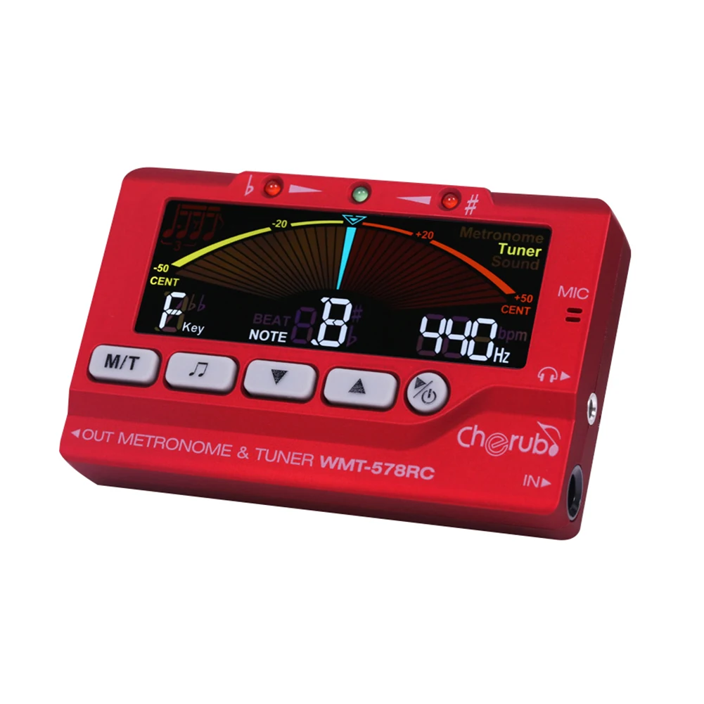 WMT-578RC ЖК-дисплей флейта саксофон труба Метроном Тюнер Запчасти для музыкальных инструментов шик