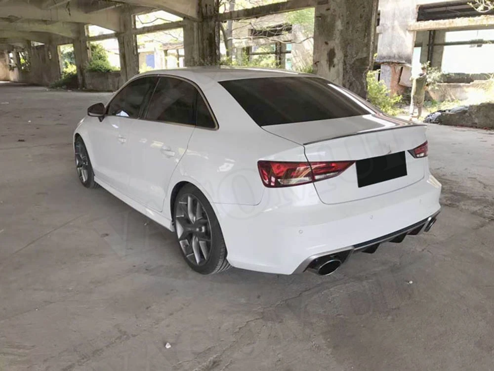 PP материал широкий обвес передний задний бампер диффузор спойлер для Audi A3 S3 RS3 стиль