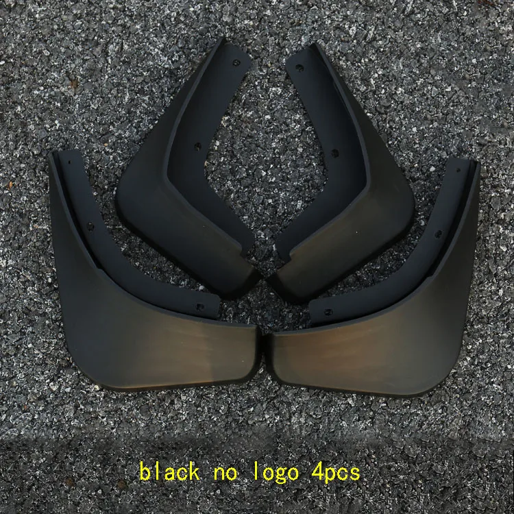 Для Chery ARRIZO5 ARRIZO 5- автомобильное крыло Колеса светоотражающий логотип мягкие резиновые крылья прочность и долговечность автомобильные принадлежности - Цвет: Black 4pcs