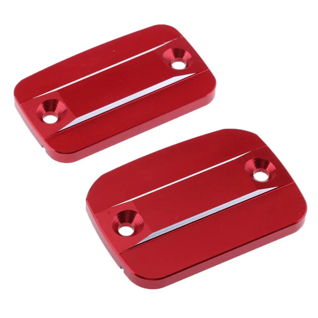 2 Pieces Front Wheel Brake Fluid Master Cylinder Cover Fuel Tank Cap For Ducati 659 2013-2015