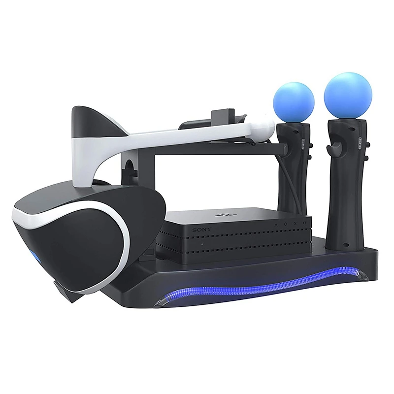 4 в 1 игровой держатель для зарядки для sony PS4 VR второго поколения игровой контроллер зарядное устройство Подставка для зарядки гарнитуры