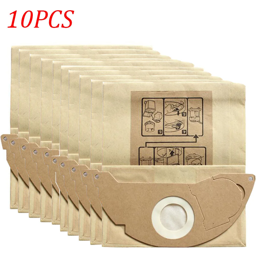 10 шт. фильтр для пыли бумажный пакет для KARCHER WD2250 A2004 A2054 MV2 робот пылесос запасные части Аксессуары