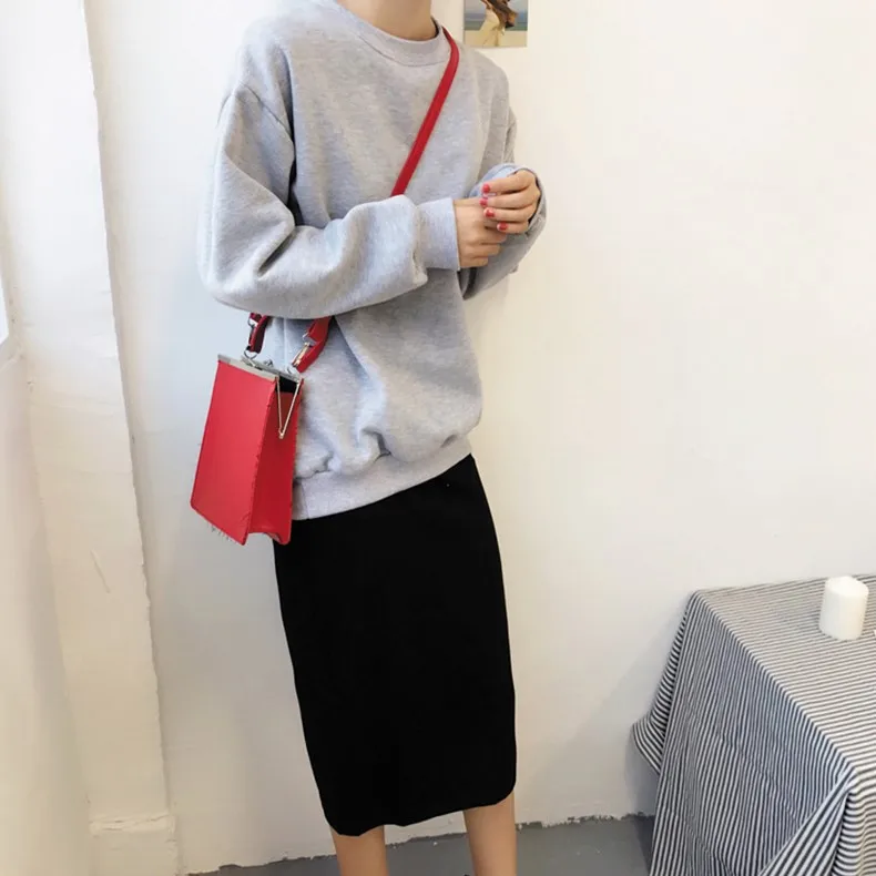 Gray Sudaderas mujer,, Harajuku, одноцветная толстовка, женская, с длинным рукавом, с капюшоном, свободная, женские толстовки, свитшоты, повседневный спортивный костюм - Цвет: Gray