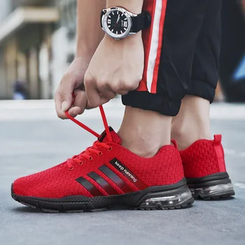 

2019 Hot Men Shoes Casual White Sneakers Men Tenis Masculino Adulto Mens Trainers Air Cushion Sneakers Leisure Blue Shoes Men