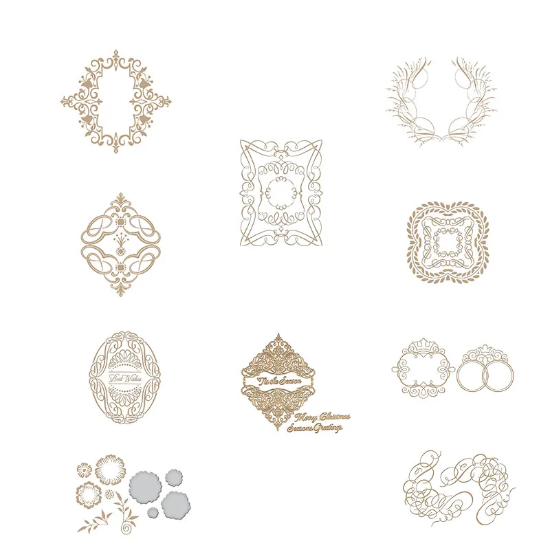 

Irregular Glimmer Elegant Hot Foil Plate for DIY Scrapbooking Letterpress Embossing Paper Cards Crafts New 2019