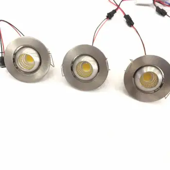 

2018 Luminarias Para Teto 10pcs/lot Dimmable Led Downlight Light Cob Ceiling Spot 3w 85-265v Recessed Lights Indoor Lighting