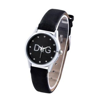 

часы женские New Luxury brands DQG Women watches Reloj mujer fashion simple leather quartz ladies watch Zegarek damski Relogio