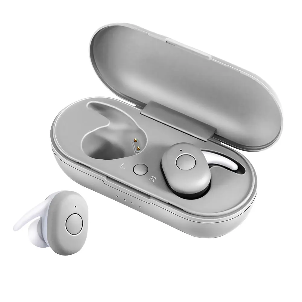 DT-1 TWS mini Bluetooth наушники V5.0 настоящие беспроводные наушники стерео спортивные наушники водонепроницаемые с микрофоном портативная зарядная коробка - Цвет: White