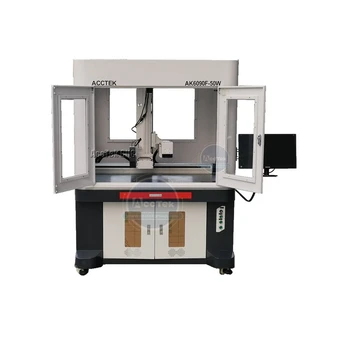 Big size fiber laser marking machine , Raycus/IPG laser generator, 600*900mm working size,MDF plastics Metal marking