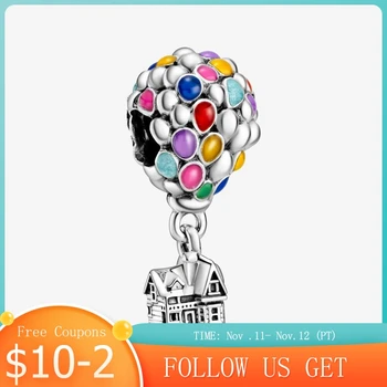 

CODEDOG 2020 Summer 925 Sterling Silver Bead Colorful Balloons Pendant Charm fit Original 3mm Bracelets Women DIY Jewelry