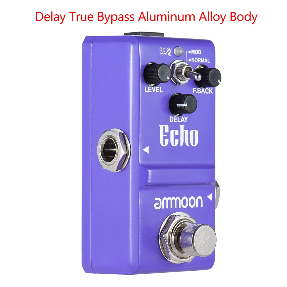 ammoon POCKECHO ディレイ & ルーパー POCKECHO Delay & Looper Guitar Effect Pedal 8 Delay Effects