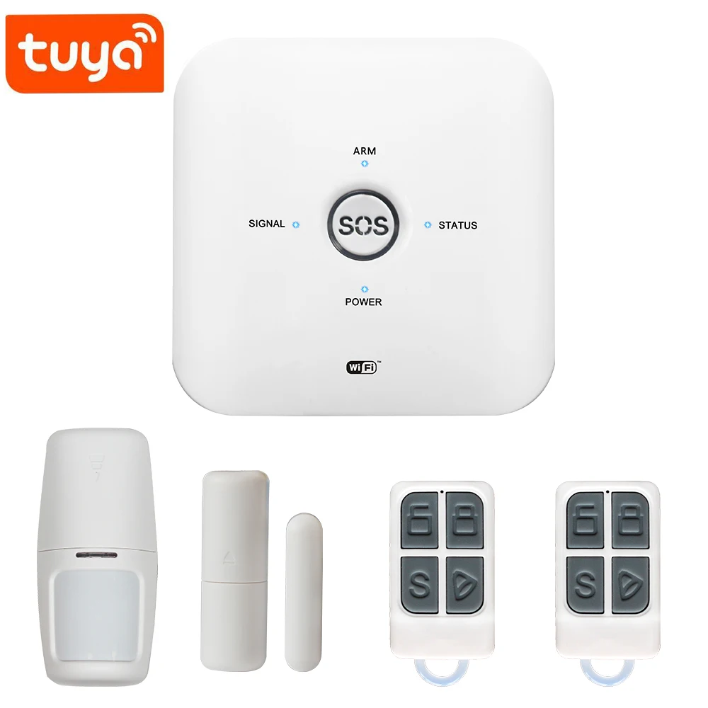 Охранная сигнализация Tuya с поддержкой Wi Fi и GSM 433 МГц|Комплекты для сигнализации| |
