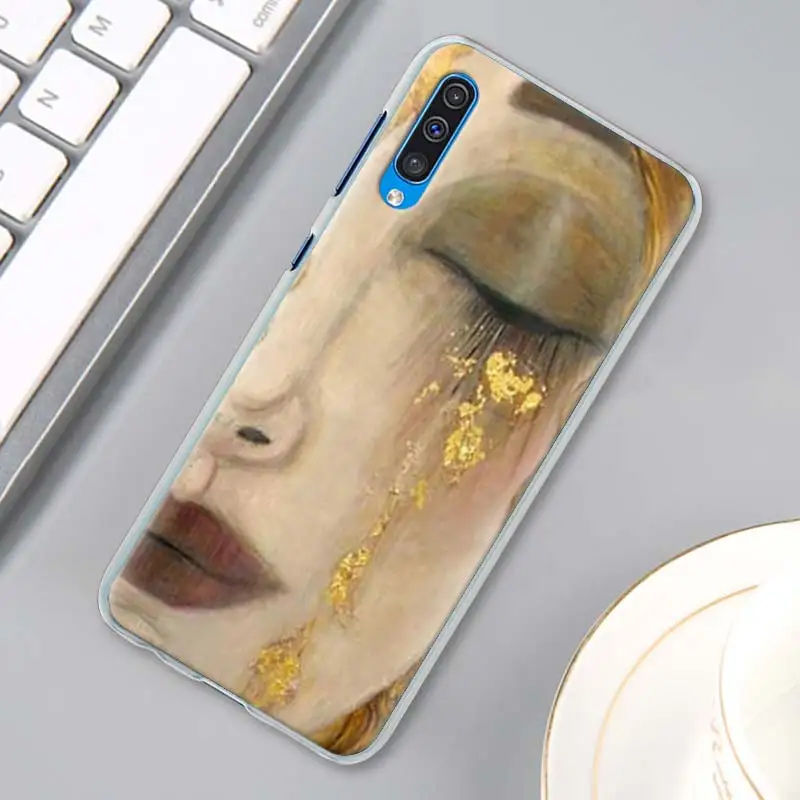 Картины с изображением звездной ночи Ван Гог телефонные чехлы для samsung Galaxy A10 A20e A30 A40 A50s A60 A70 A80 A6 A7 A8 A9 в твердом переплете