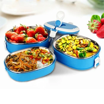 

Portable Food Warmer Kids School Lunch Box Thermal Insulated Food Container Kitchen Tools [3]
