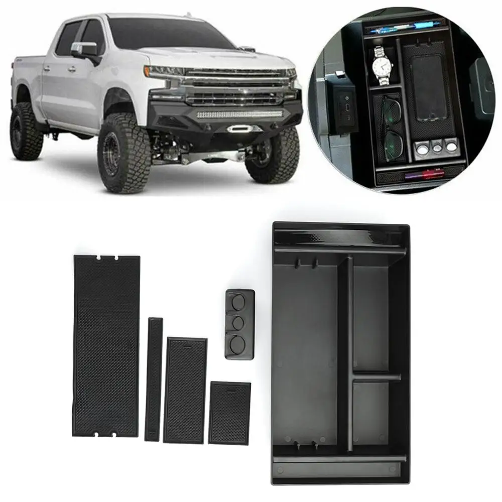 Areyourshop органайзер для центральной консоли, лоток для для GMC Sierra 1500 для Chevy Silverado, органайзер, коробка для хранения, автомобильная часть