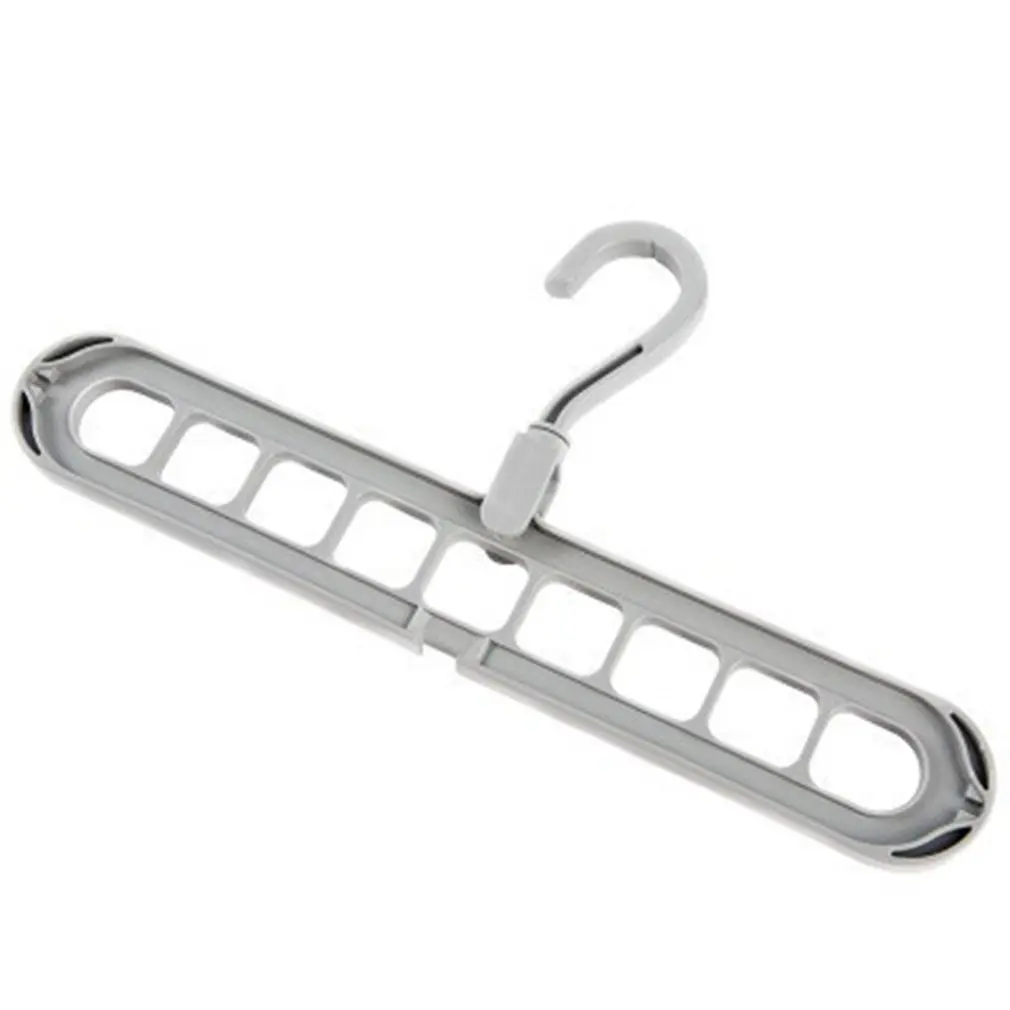 

Multifunctional Nine-Hole Hanger Folding Contraction Magic Rotating Clothes Home Use Travel Storage Artifact