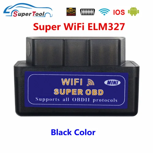 ELM327 V1.5 OBDII Автомобильный сканер ELM327 wifi OBD2 сканер ELM 327 Wi-Fi/wifi 1,5 Автомобильная Бортовая Система диагностики 2 ELM 327 wifi V1.5 - Цвет: Black ELM327 WIFI