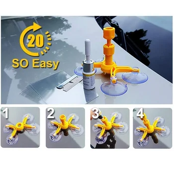 

Auto glass repair tool glass repair artifact Windshield Repair Tool Kit Glass Repair Kit Glass Replacement