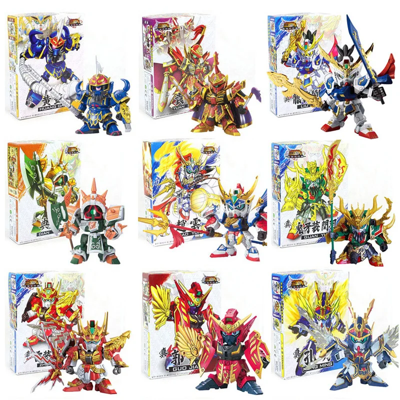 

Jing le Sangokuden Assembled Cute Really Series Assembled Block Figurine Model Three Kingdoms Liu Bei Cao Cao Guan Yu Zhao Yun