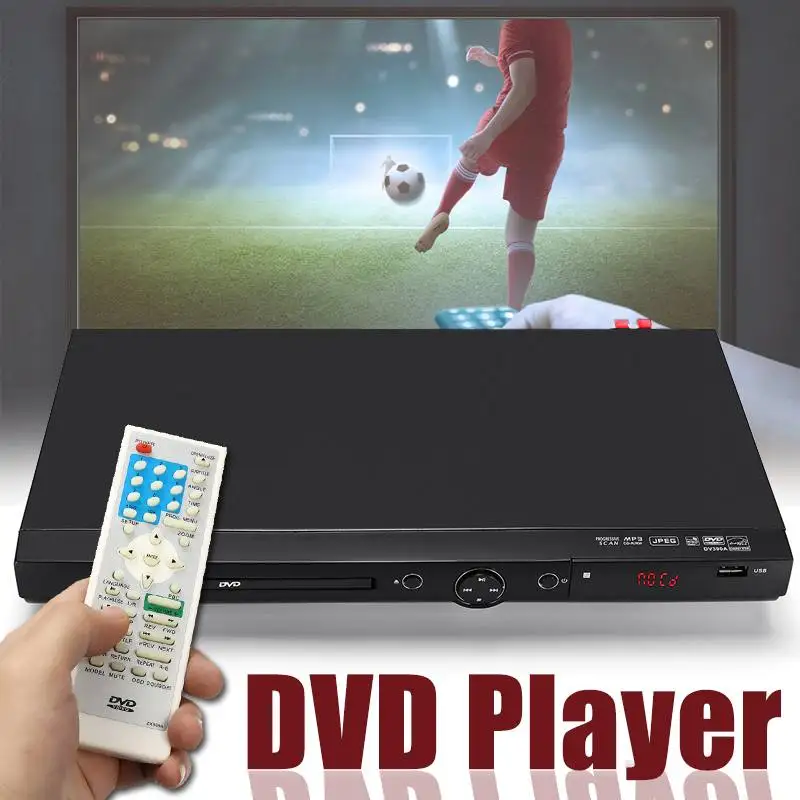 

Mini USB Portable Multiple Playback DVD Player Full HD 1080p DVD CD MP3 Disc LED Display Player Home Theatre System 110V-240V