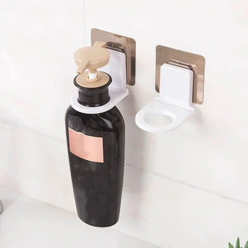 

Multi-function wall Shampoo Rack Suction wall hook Bathroom Shower gel Hook Kitchen Liquid soap Holder Rack bottle Hanger