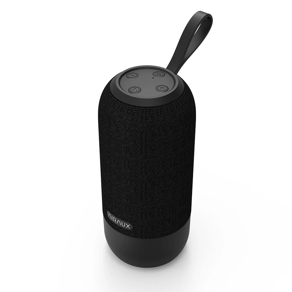 Черный AIRAUX AA-WM1bluetooth динамик Беспроводная колонка громкий динамик s для телефона стерео Бас объемный водонепроницаемый открытый динамик портативный - Цвет: Черный