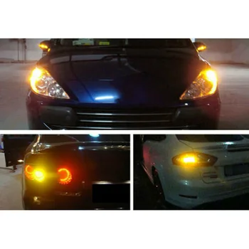 

Car Turn Signal light Auto 2pcs 7443 LED Yellow Parking Side marker lamp