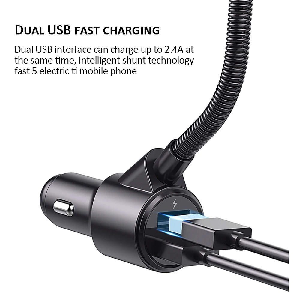 Двойной USB QC3.0 Быстрая зарядка Bluetooth 5.0MP3 музыкальный плеер Автомобильный музыкальный плейер в машине fm-передатчик автомобильные аксессуары Interio