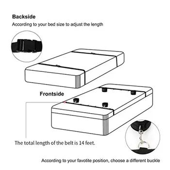 Adult Erotic Toy Restraints Gear Kit Set Bed Handcuffs Ankle Cuff BDSM Bondage for Women Men Couples Adult Games Slave Sex Toys 4