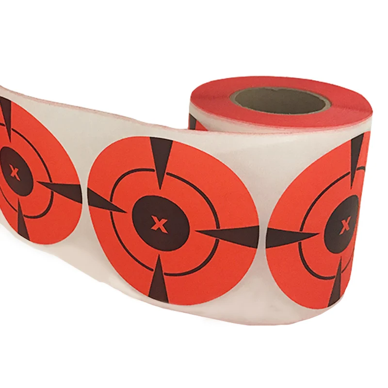 

2019 new trend fluorescent red shooting target sticker (quantity 250 sets 3") shooting practice self-adhesive label target