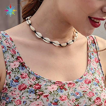 

Hot Trendy Necklace Jewelry Handmade Woven Adjustable Boho Beach Choker Women Short Necklace