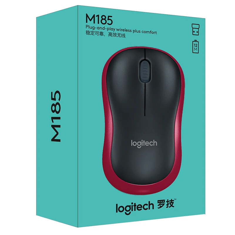Мышь logitech M185 Беспроводная 1000 DPI|Мыши| |